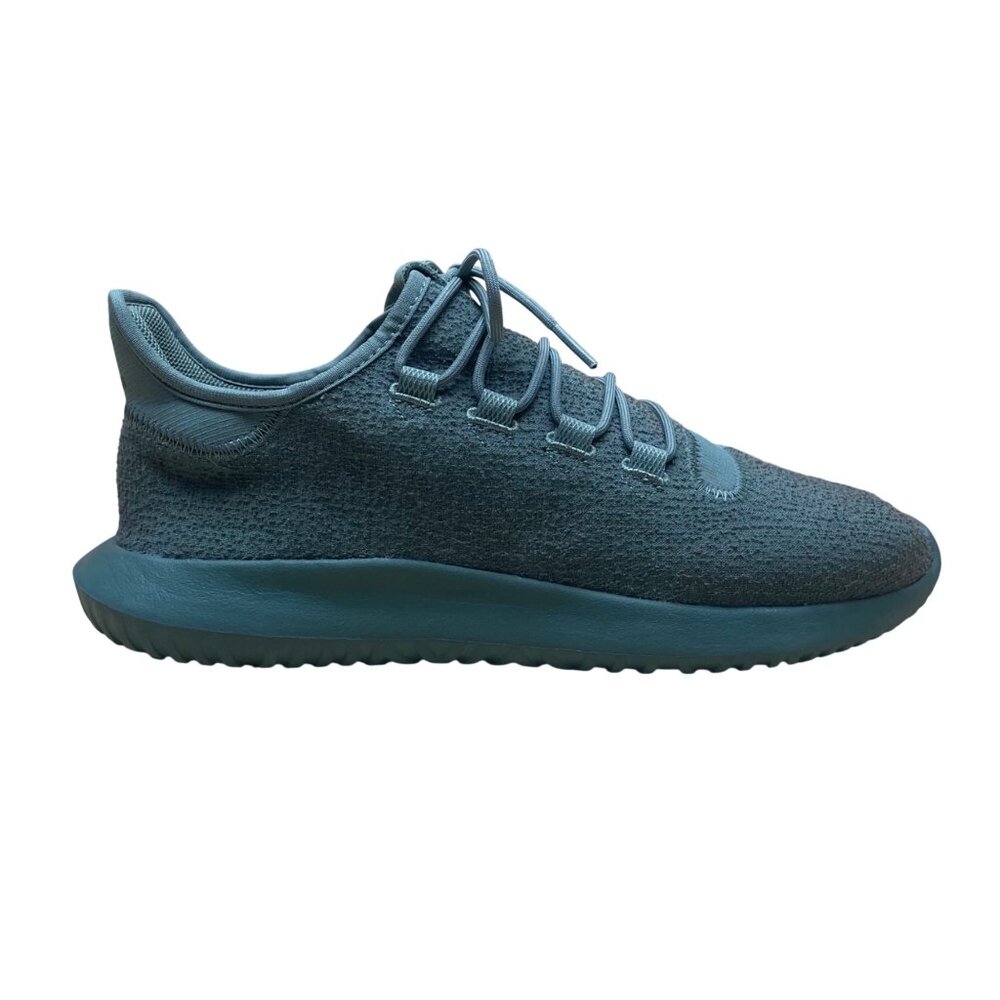 Adidas Men’s Green Knit Lace-Up Tubular Shadow Athletic Sneakers Size 11